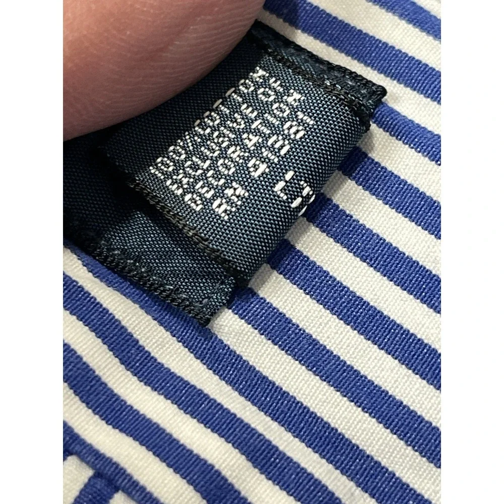 Polo Ralph Lauren Cotton Striped Button Custom Fit 2xl LongSleeve Shirt *Flaw*‎ - Picture 5 of 15